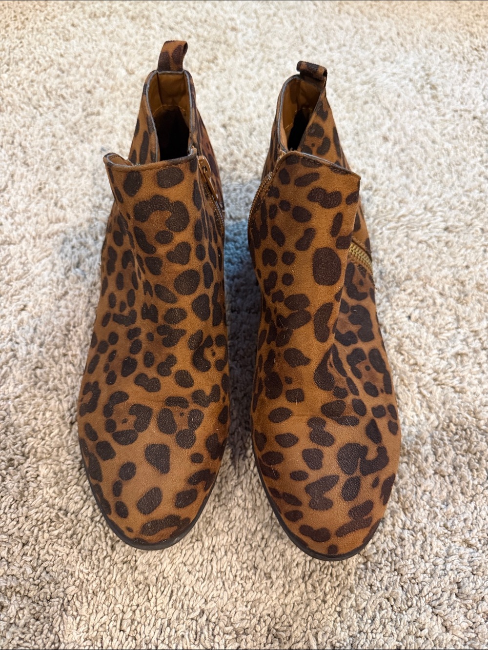Pierre Dumas Leopard Print Ankle Boots - Brown & Black